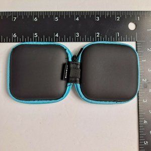 Earbud Case Portable Storage Memory SD Card Camera BLUE